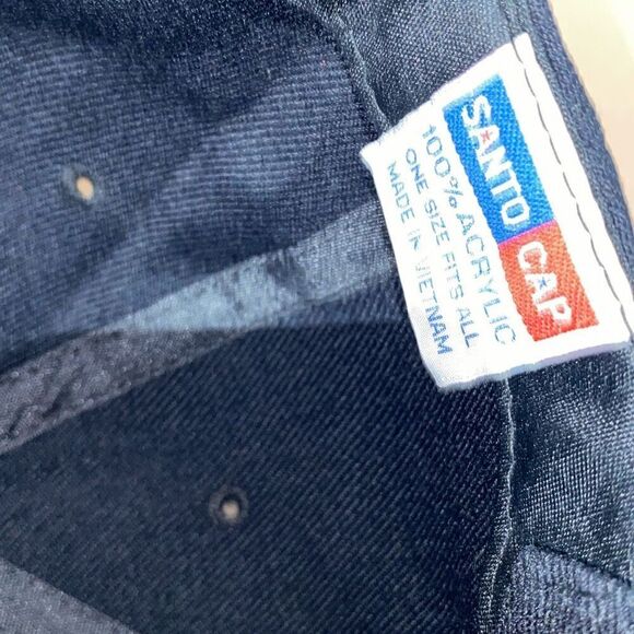 Santo Cap Women's Black Long Stem Red Rose Embroidered Baseball Cap Hat One Size - Picture 7 of 8